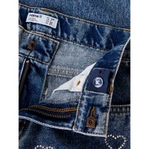 NAME IT Rhinsten Wide Jeans Rose Denim Blue Hjerte